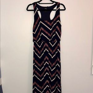Trixxi Racerback Multi colored Maxi Dress